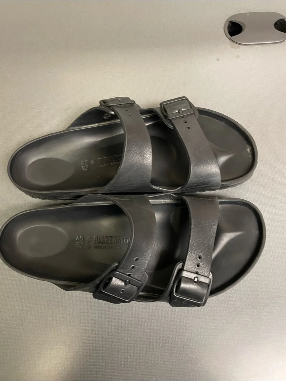 Birkenstock Men’s Black Two-Strap Arizona EVA Sandals